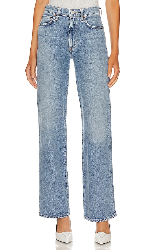 Harper Mid Rise Relaxed Straight Jeans