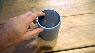 The Echo Plus boasts the best audio of Amazon's Echo range, but it can't compete with the Pure DiscovR (Image Credit: TechRadar)