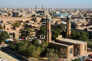 Buildings in Herat, the third largest city in Afghanistan.