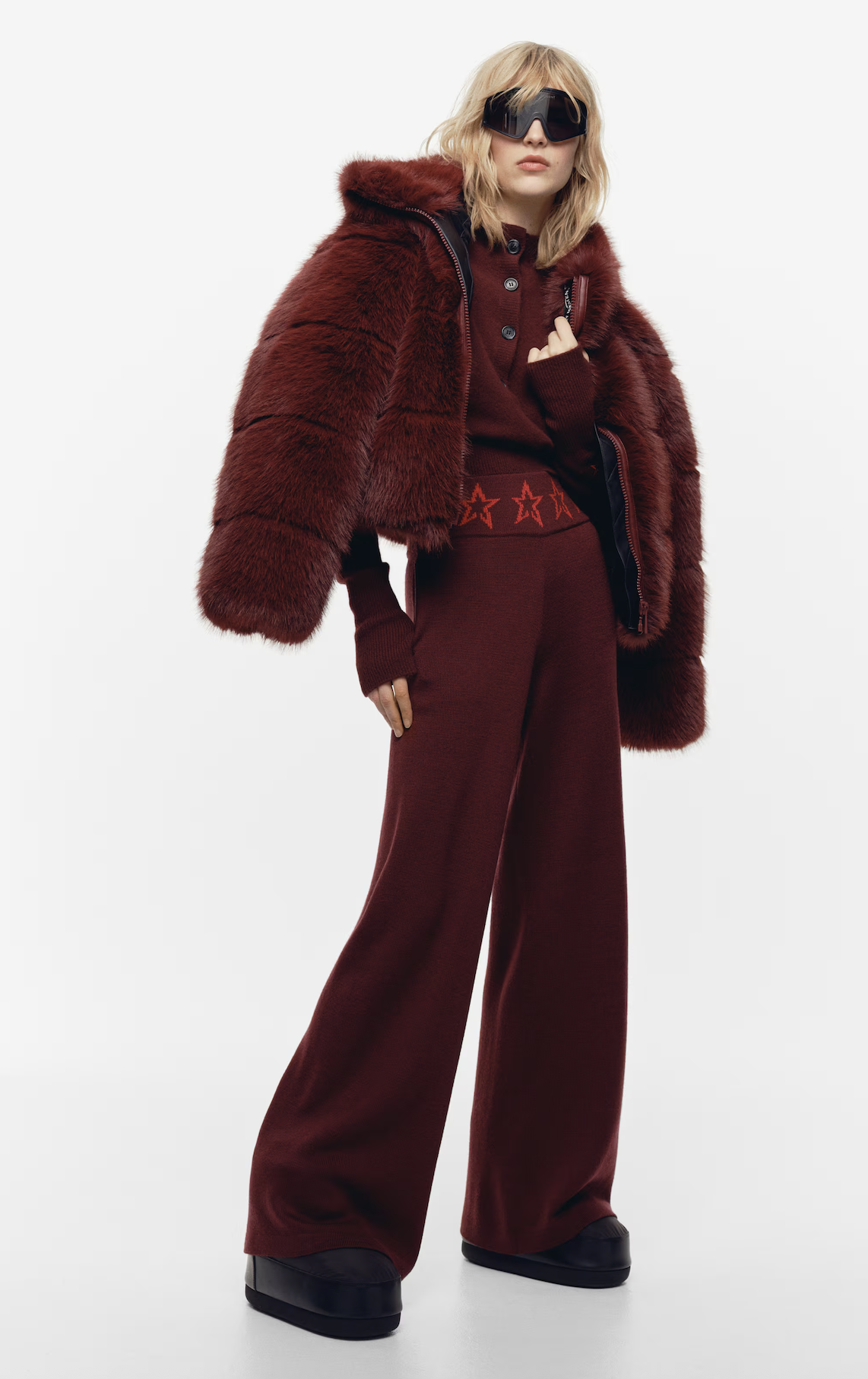 H&amp;amp;M, Wide merino wool trousers