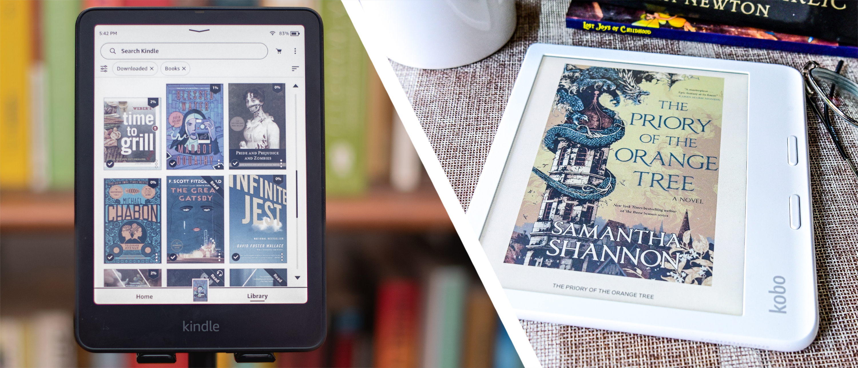 Kindle and Kobo color ereaders