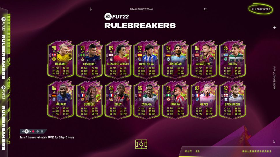 FIFA 22 Rulebreakers Team 2 adds Luis Suarez and Phil Foden | GamesRadar+