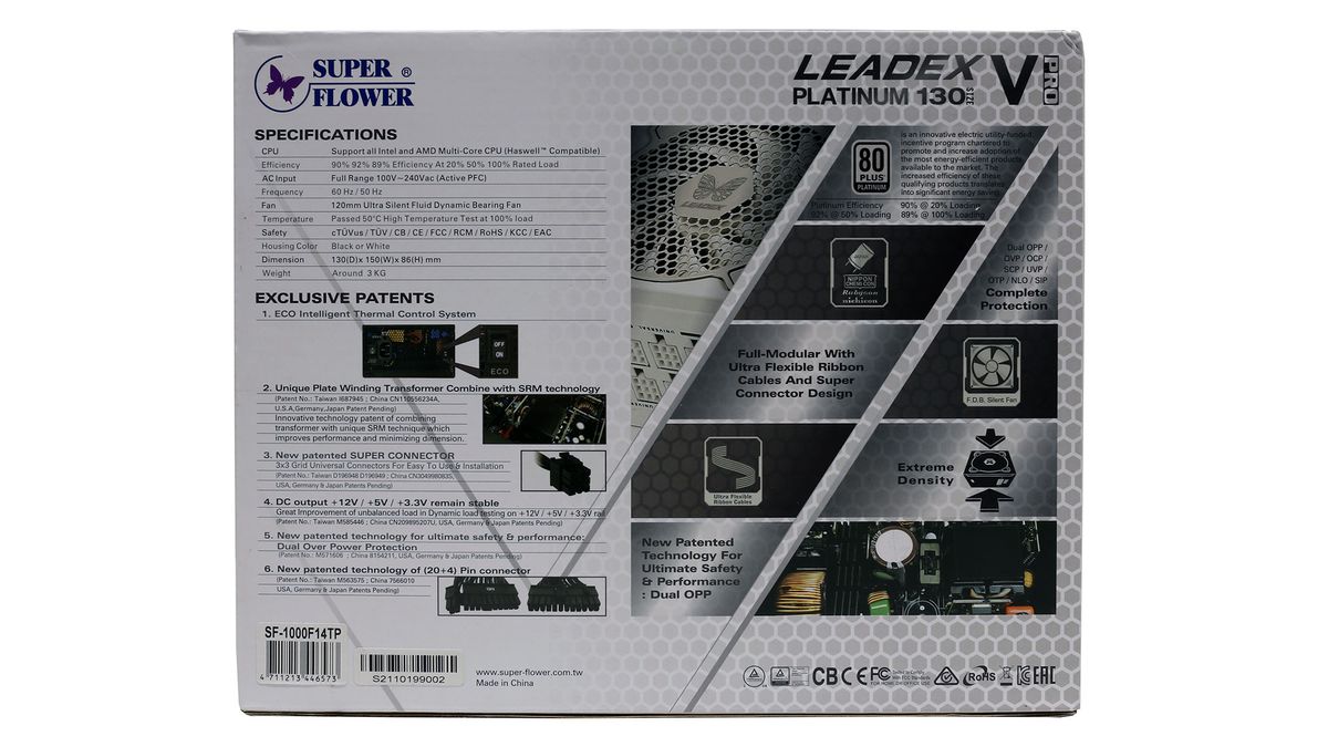 Super Flower Leadex V Platinum PRO White 1000W