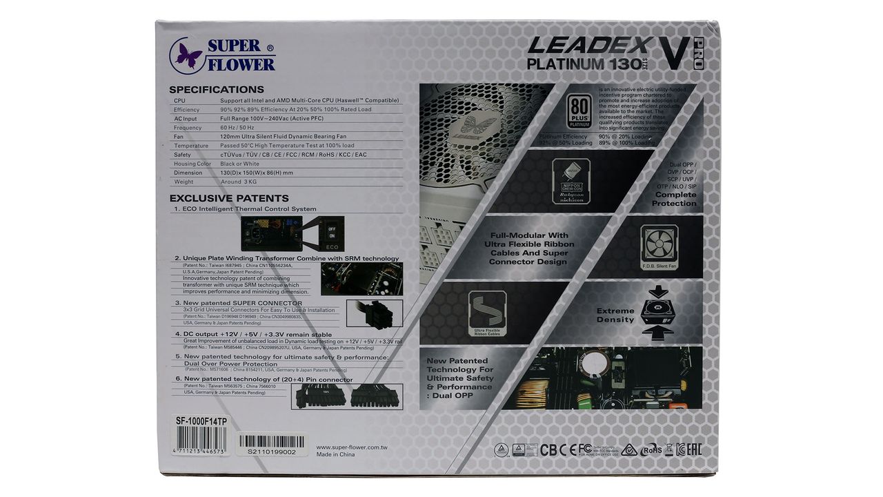 Super Flower Leadex V Platinum PRO White 1000W
