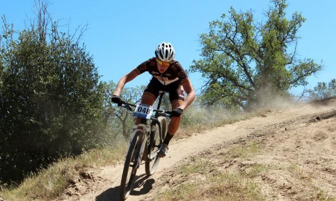 Sean Bird at the SoCal High School Mountain Bike race at Keyesville.