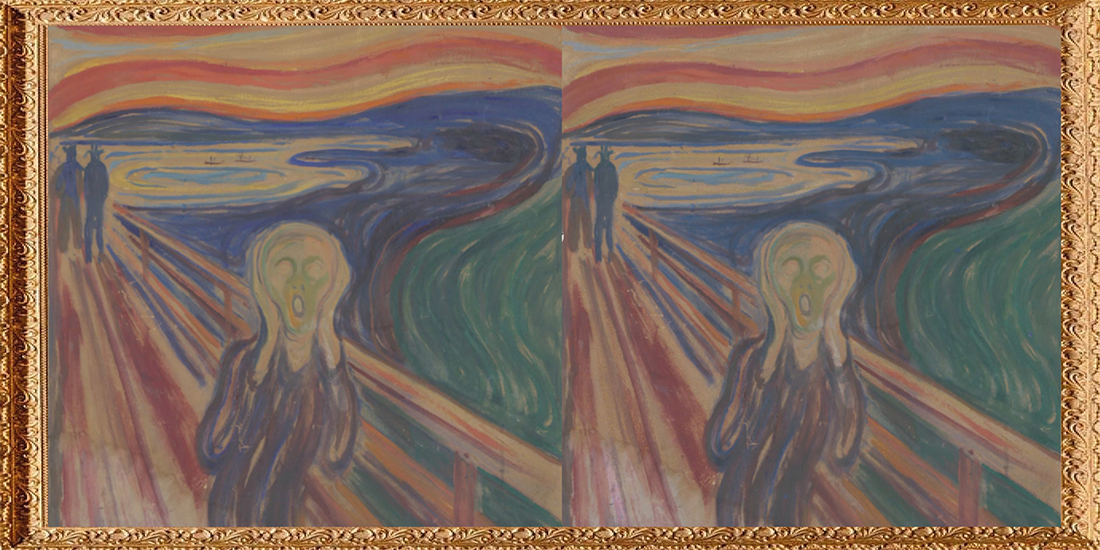 Comparación del antes y después del envejecimiento en