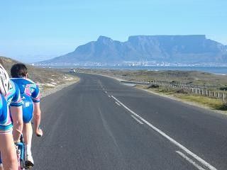 It sure looks like a giant table and Table Mountain also offers some, errh, nice uphill training ground.