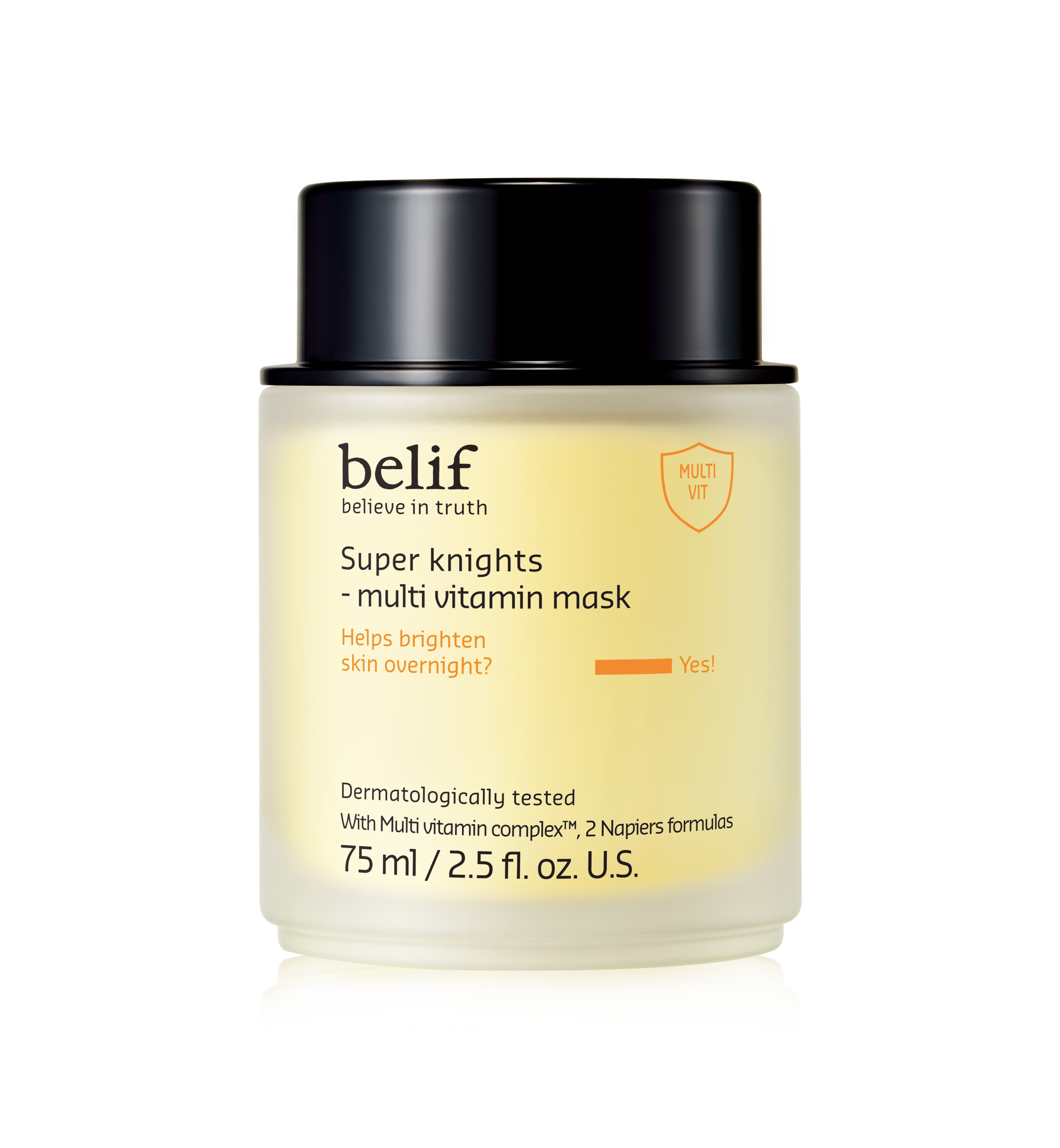 Belif Vitamin C Overnight Butter Mask – Hydrating & Rejuvenating Sleeping Mask With Multi Vitamin Complex for Plumping Dull Skin & Refining Uneven Texture, Korean Skincare, 2.5 Fl.oz