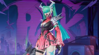 Marvel Rivals costume customisation - An upper-body shot of the Magik recolour Rosy Resilience.