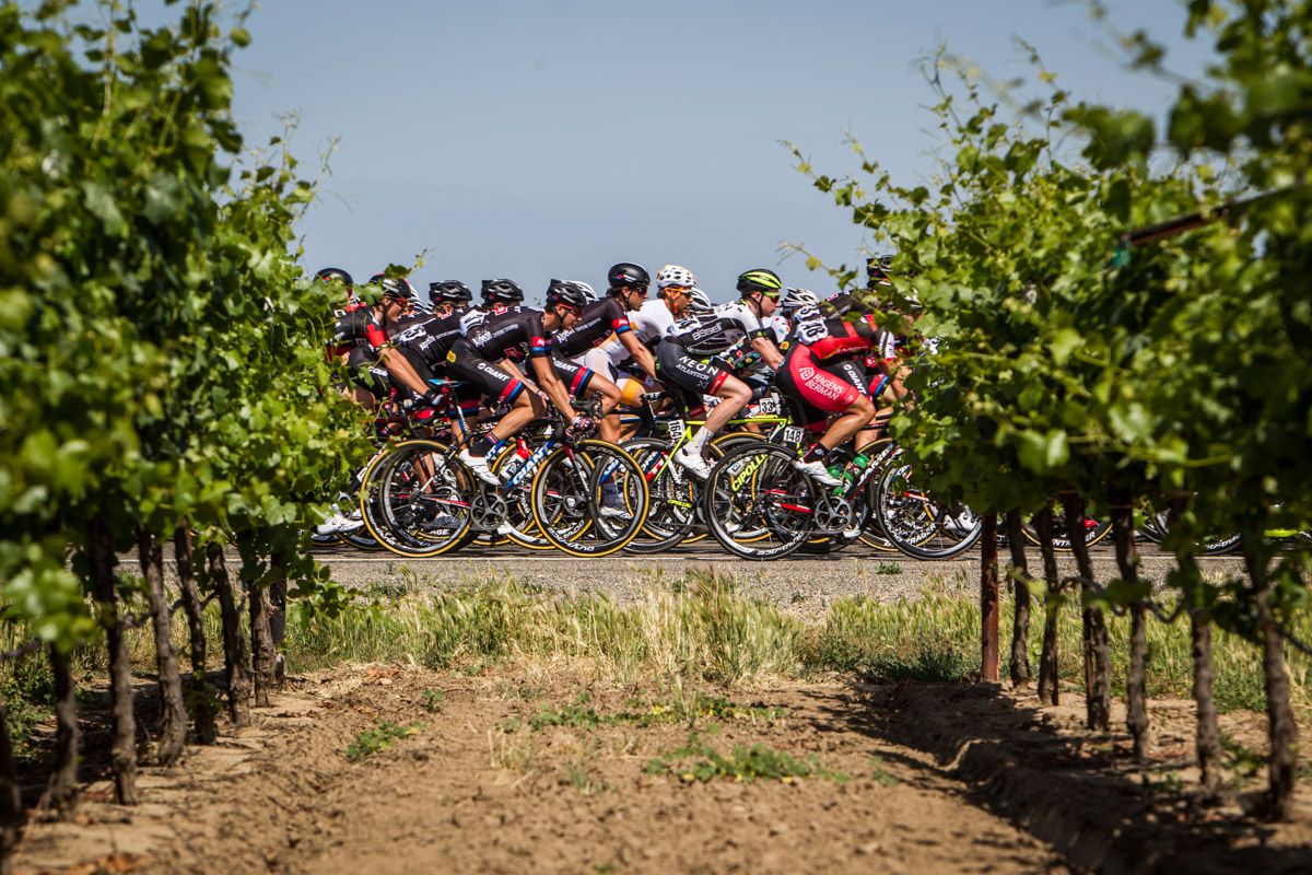 Today&rsquo;s stage was run through vineyards on the way to Lodi