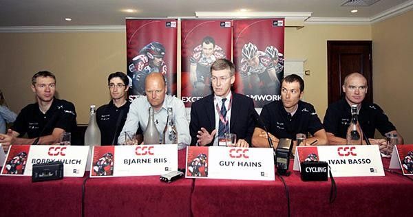 Jens Voigt, Bobby Julich, Bjarne Riis, Guy Hains, Ivan Basso, Stuart O'Grady