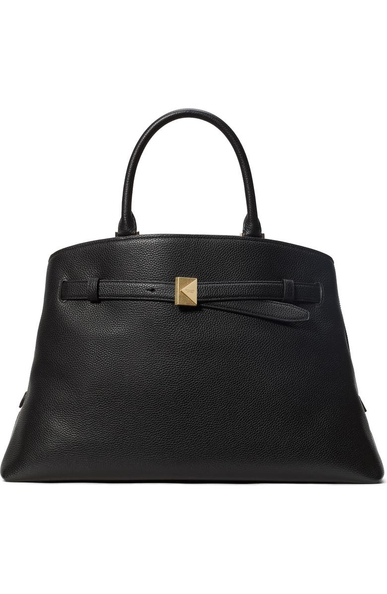 Large Deco Pebble Leather Satchel