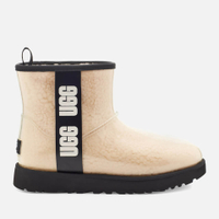UGG CLASSIC CLEAR MINI WATERPROOF PERSPEX AND FAUX SHEARLING BOOTS - Was £155 Now £108.50 (30% off) at All Sole