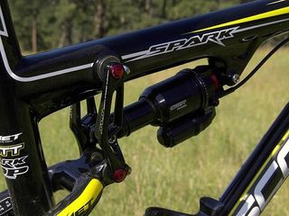 The skeleltal-looking linkage is made of aluminum.