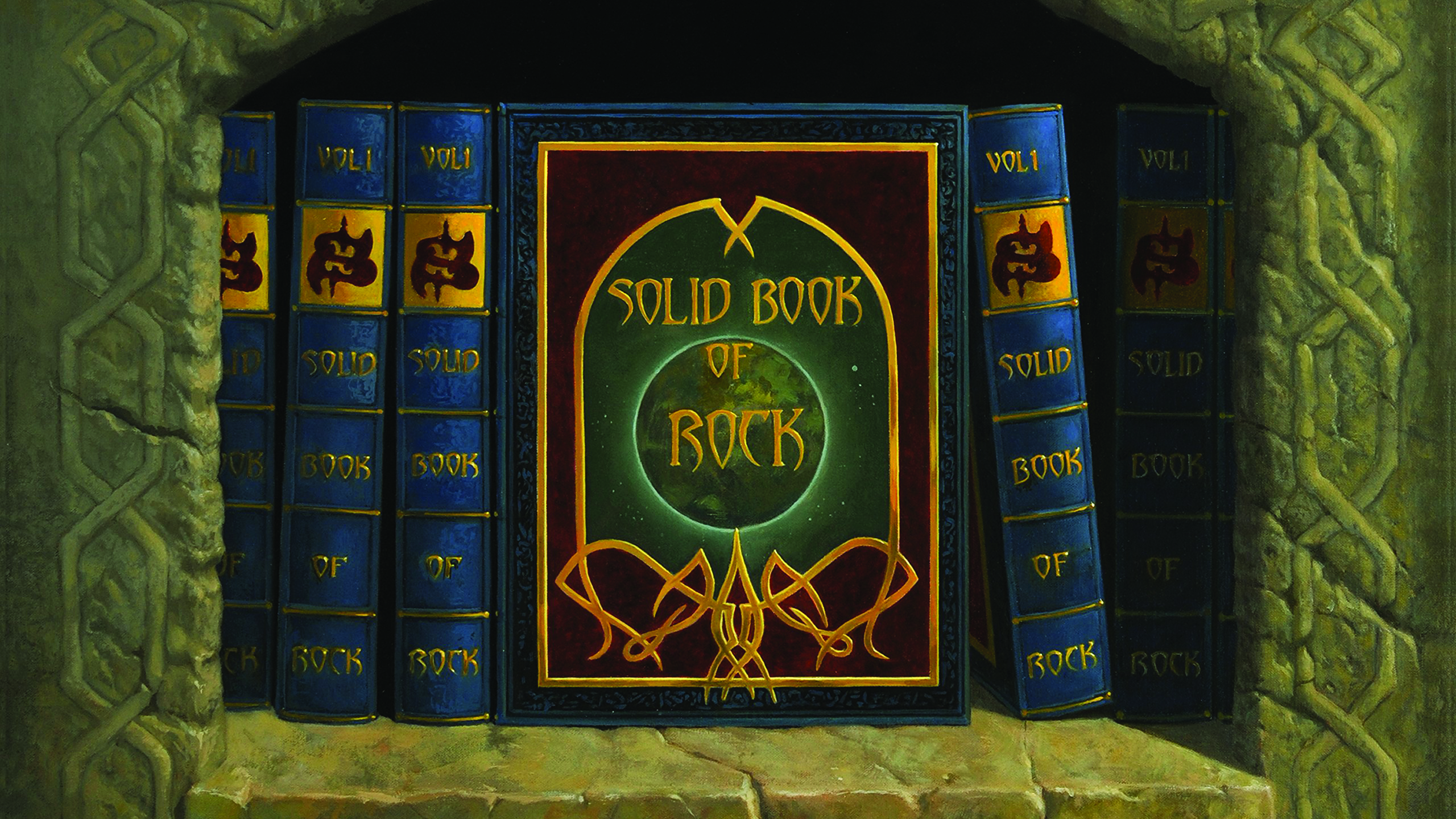 Cover art for Saxon - The Solid Book Of Rock album