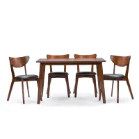 Baxton Studio Sumner 5 Piece Rectangular Dining Table Set | $302.39 at Walmart