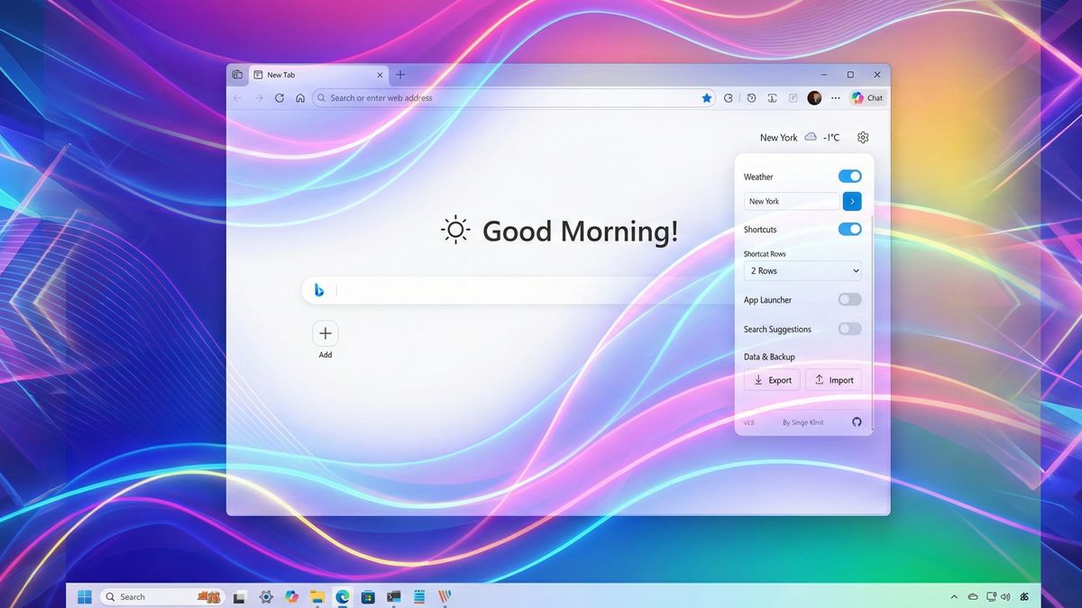 New Edge extension offers a cleaner, customizable New Tab page ...