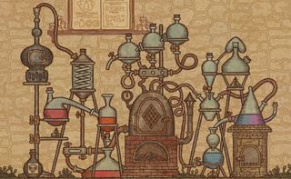 An elaborate alchemy machine