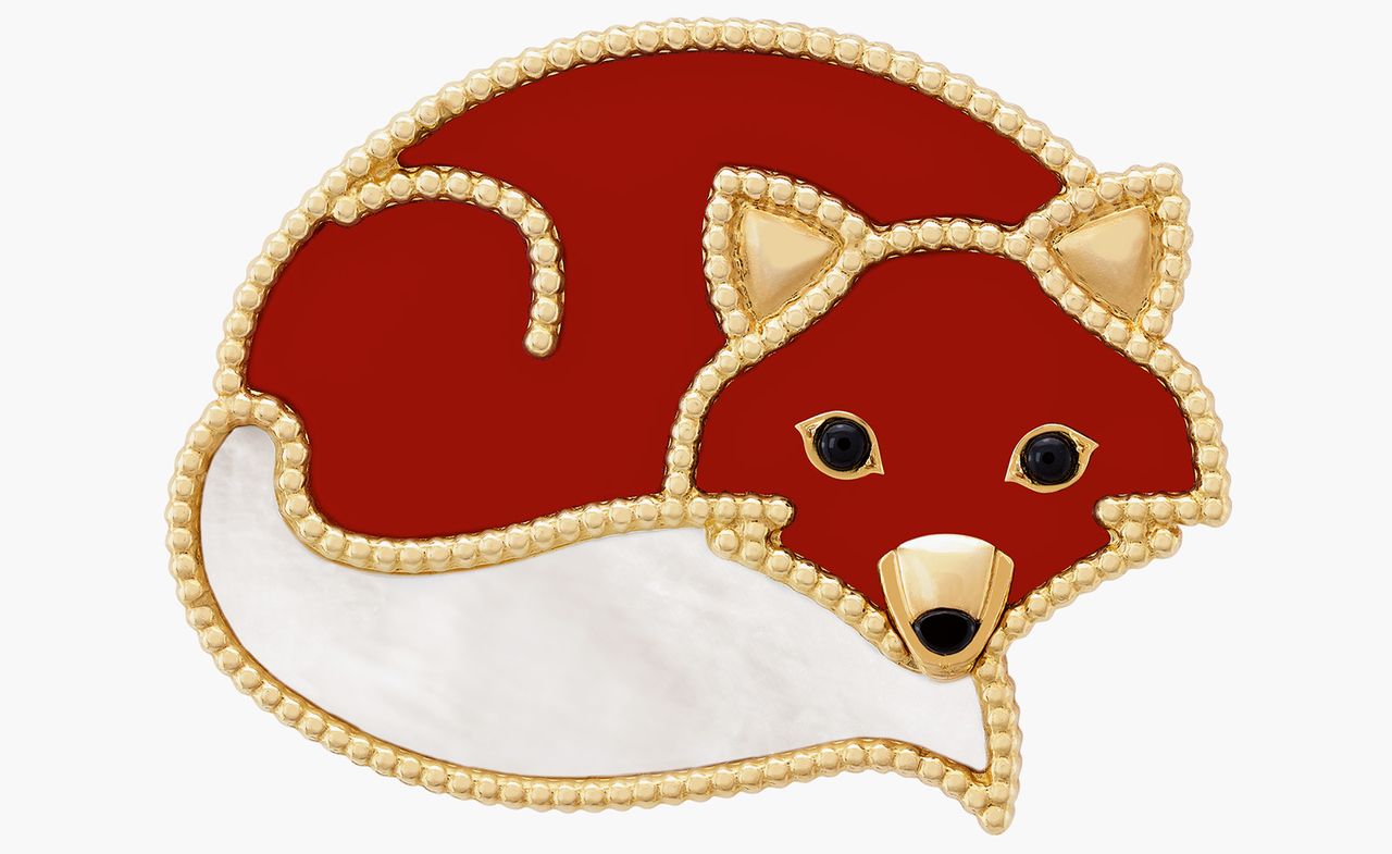 Fox-shaped animal jewellery by Van Cleef &amp; Arpels