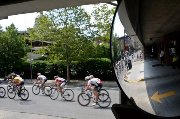 Group gets mixed up again as one laps the other.