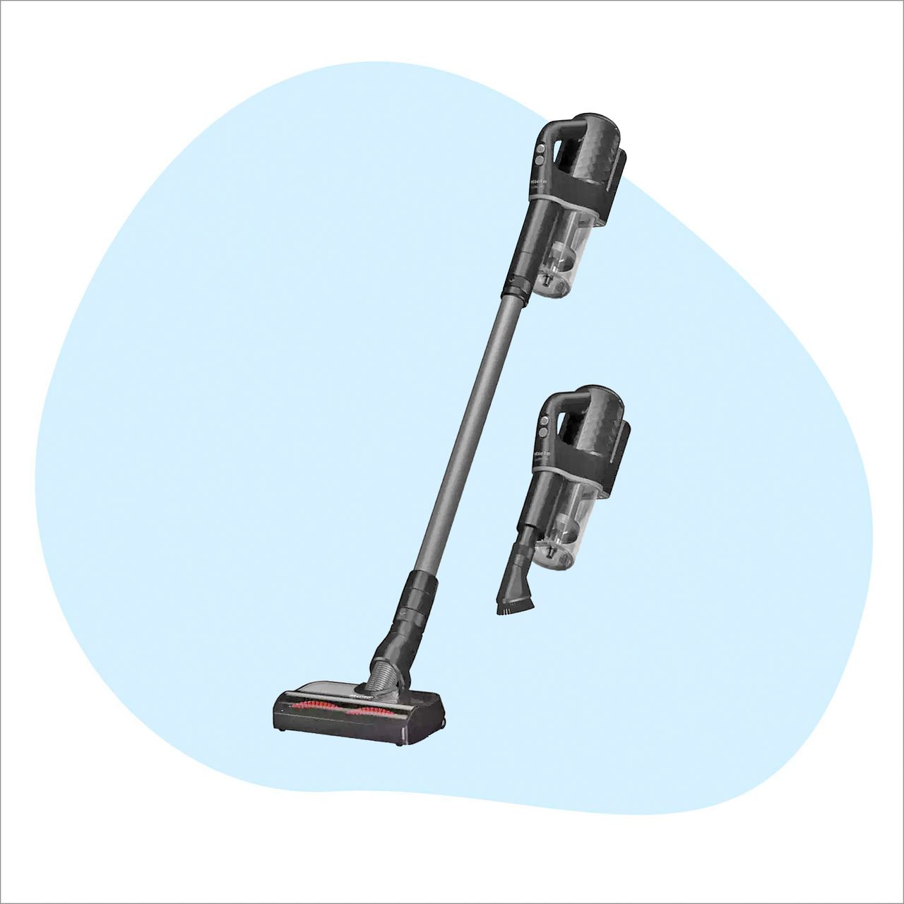 Miele Duoflex HX1 on a white and blue background