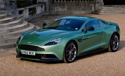 The Aston Martin Vanquish's muscular body