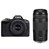 Canon EOS R50 + 18-45mm f/4.5-6.3 + 75-300mm f/4-5.6 Canon EOS R50 + 18-45mm f/4.5-6.3 + 75-300mm f/4-5.6