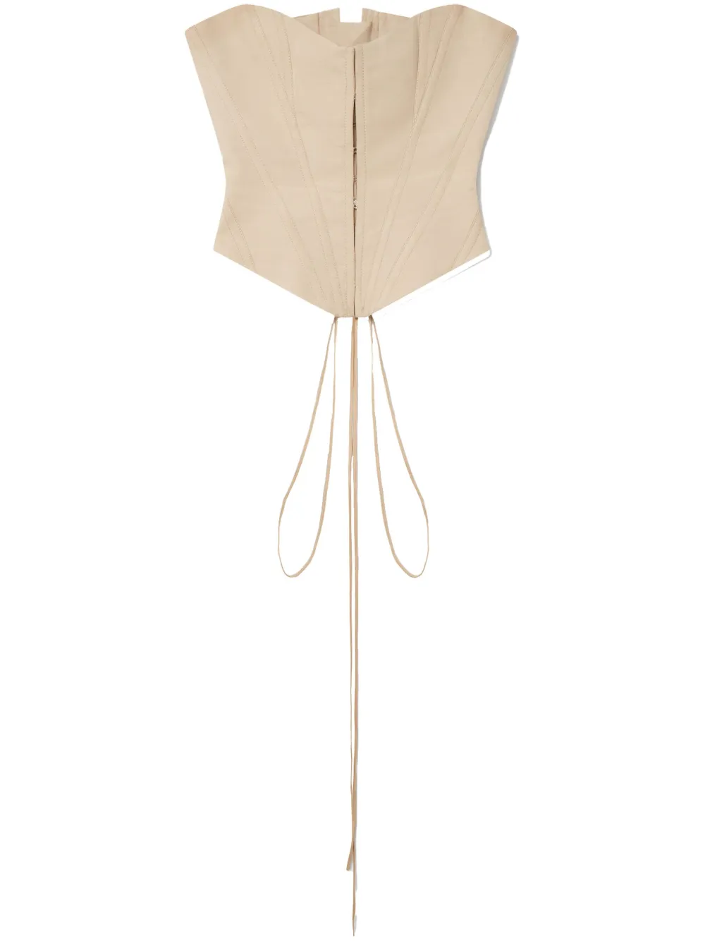 Stella Mccartney Panelled Corset-Style Strapless Top | 42