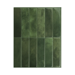 Green mosaic tiles