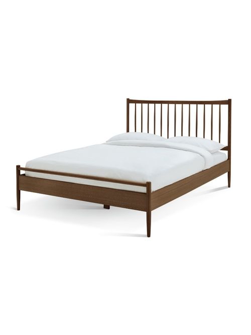 Chiltern Spindle Double Wooden Bed Frame - Walnut