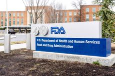 Sign outside the FDA headquarters.