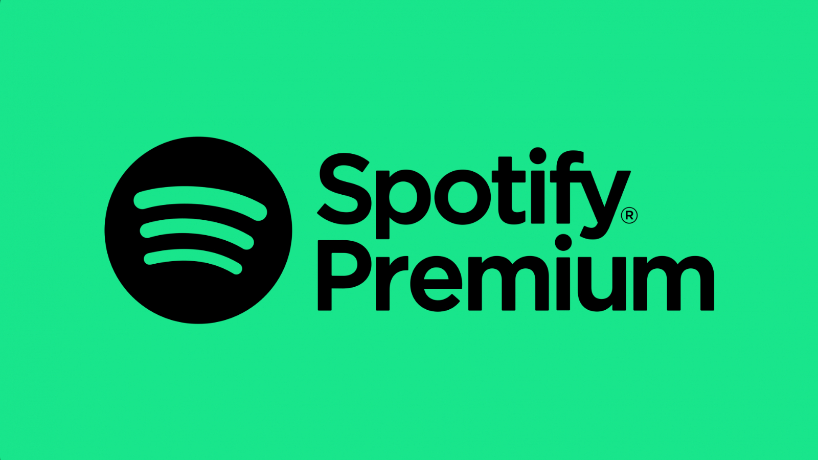 Spotify Premium branding in black