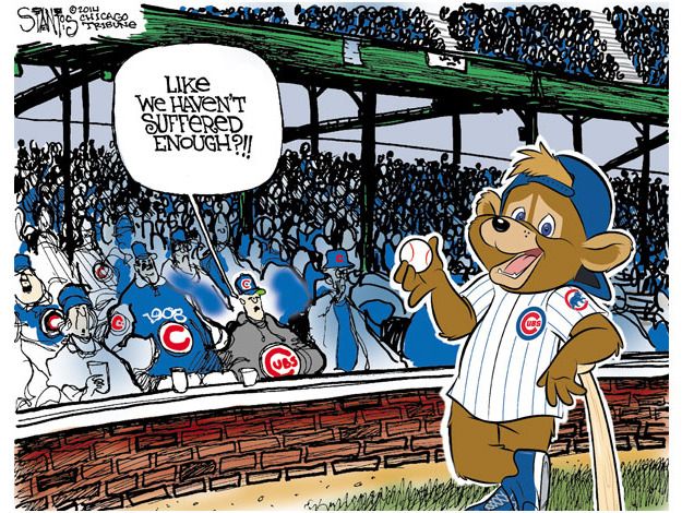 Editorial cartoon Cubs new mascot