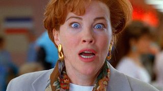 Catherine O'Hara as Kate McCallister surprised in Home Alone