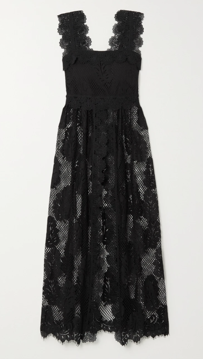 WAIMARI Almare Recycled Lace and Cotton Midi Dress