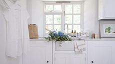 Marloe interiors cotswolds country house all white laundry room