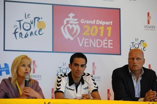 Alberto Contador, Saxo Bank, Tour de France 2011 press conference
