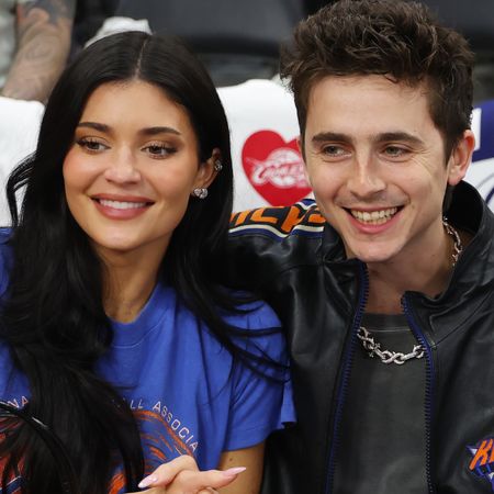 Kylie Jenner attended the Knicks vs. Cavs game 4 with a croc Chanel It Bag