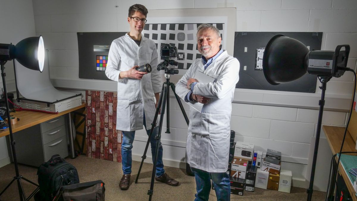 Rod Lawton and Ben Andrews in the DigitalCameraWorld testing lab