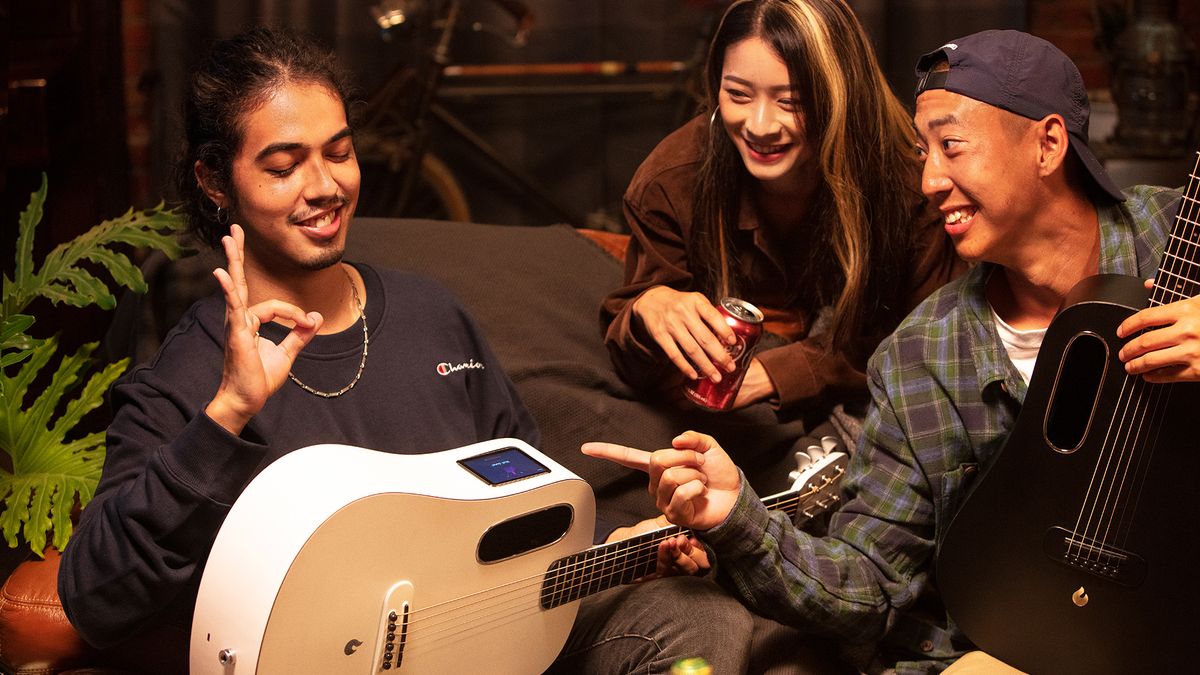 Lava Music's new Blue Lava is a touchscreen-equipped smart guitar