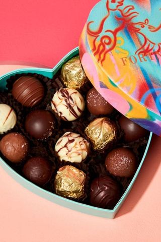 Fortnum and Mason Heart Chocolate Selection Box - galentine's day gift ideas