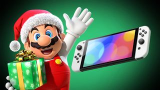 Nintendo Switch Oled Mario Holiday