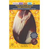 3. The Best Free From White Choc &amp; Belgian Dark Chocolate with Butterscotch Flavouring &amp; Sea Salt Easter Egg (240g) - View at Morrisons