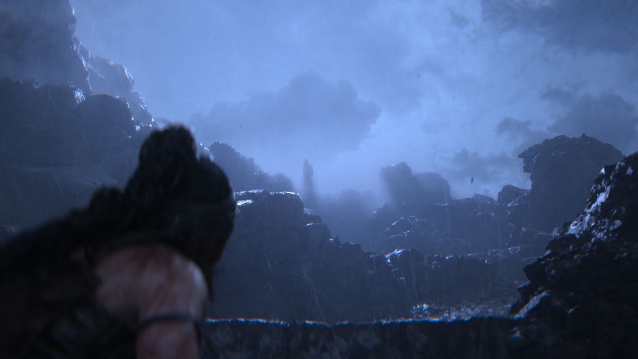 Screenshot of Senua's Saga: Hellblade II running on Xbox Series X, Windows PC, or ASUS ROG Ally.