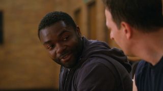 David Oyelowo looking to his right on The Good Wife.