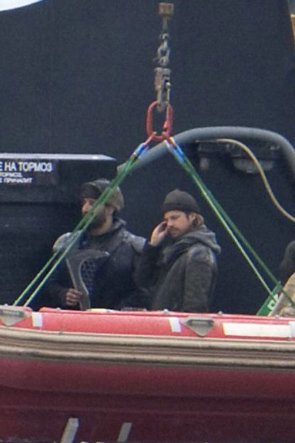 Brad Pitt - PICS: Brad Pitt films in Falmouth - Brad Pitt Falmouth - Brad Pitt Cornwall - World War Z - Marie Clarie - Maire Claire UK