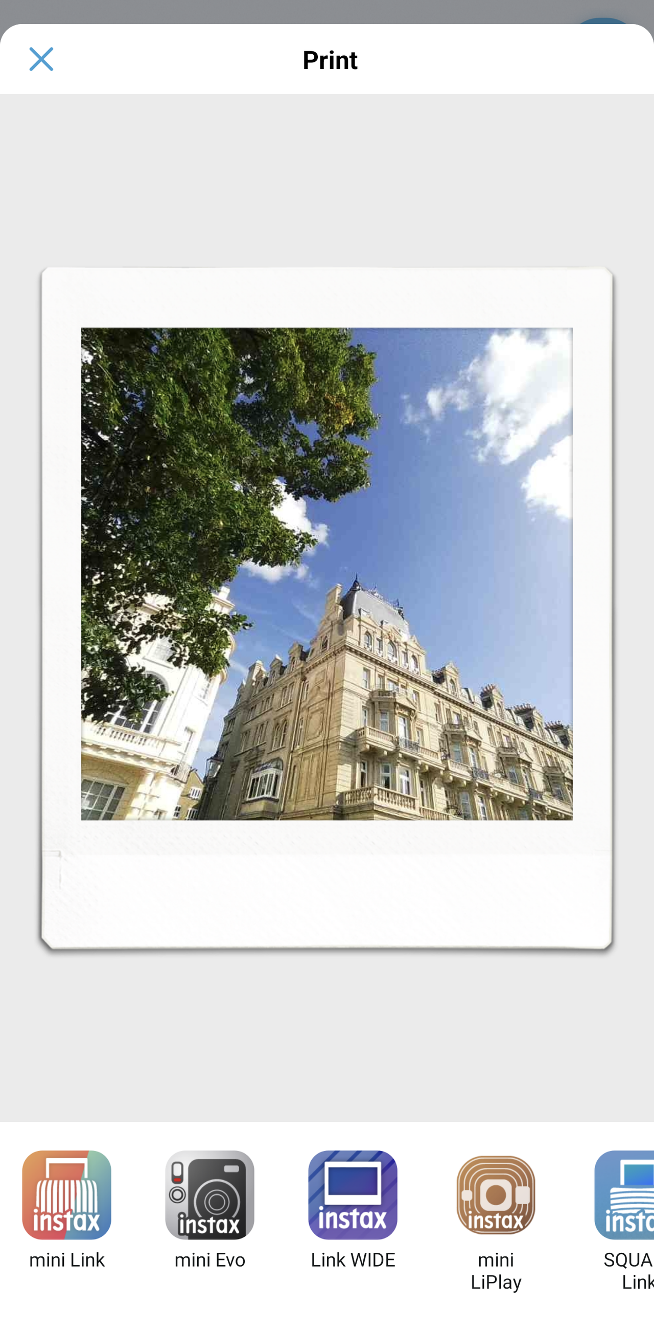 Instax Pal companion app screenshots