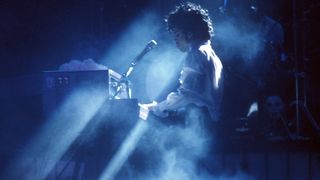 INGLEWOOD, CA - FEBRUARY 19: Prince performs live at the Fabulous Forum on February 19, 1985 in Inglewood, California. (Photo by Michael Montfort/Michael Ochs Archives/Getty Images)