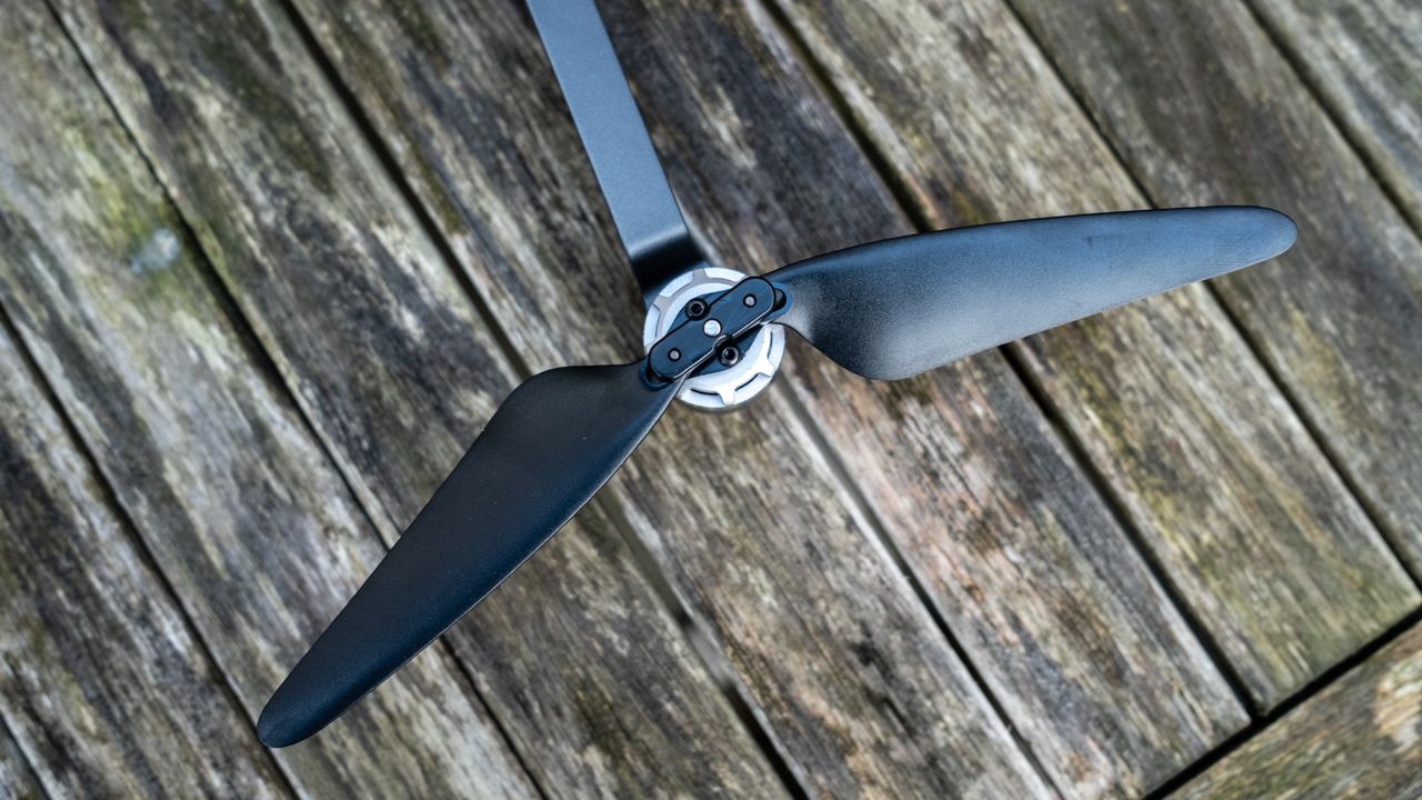 Ruko F11GIM2 Drone - close up of propeller.