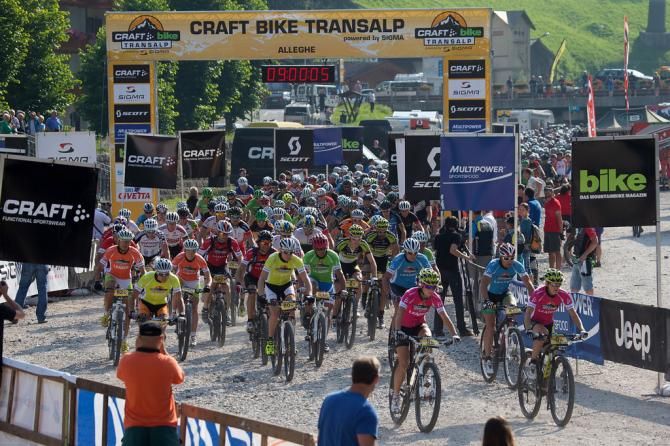 The start of stage 5 of the TransAlp